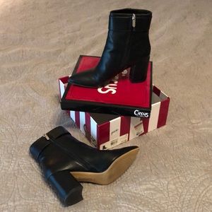 Circus by Sam Edelman, Black, Zip Booties, sz 8.5